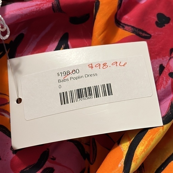 Tyler Boe Orange and Purple Floral Dress - Picture 6 of 8